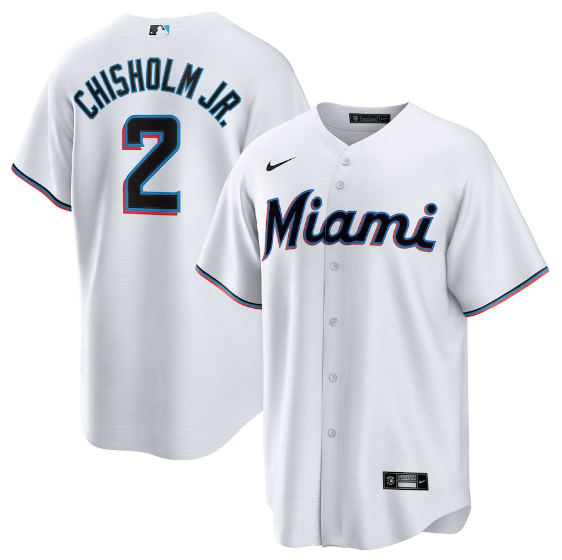 Miami Marlins Replica White Jersey