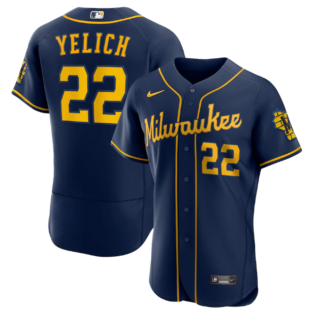 Milwaukee Brewers Authentic Blue Jersey