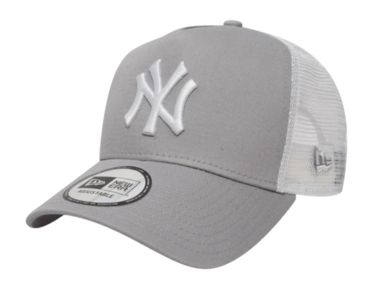 New York Yankees MLB League Essential A-Frame Trucker Snapback New Era Gray/White