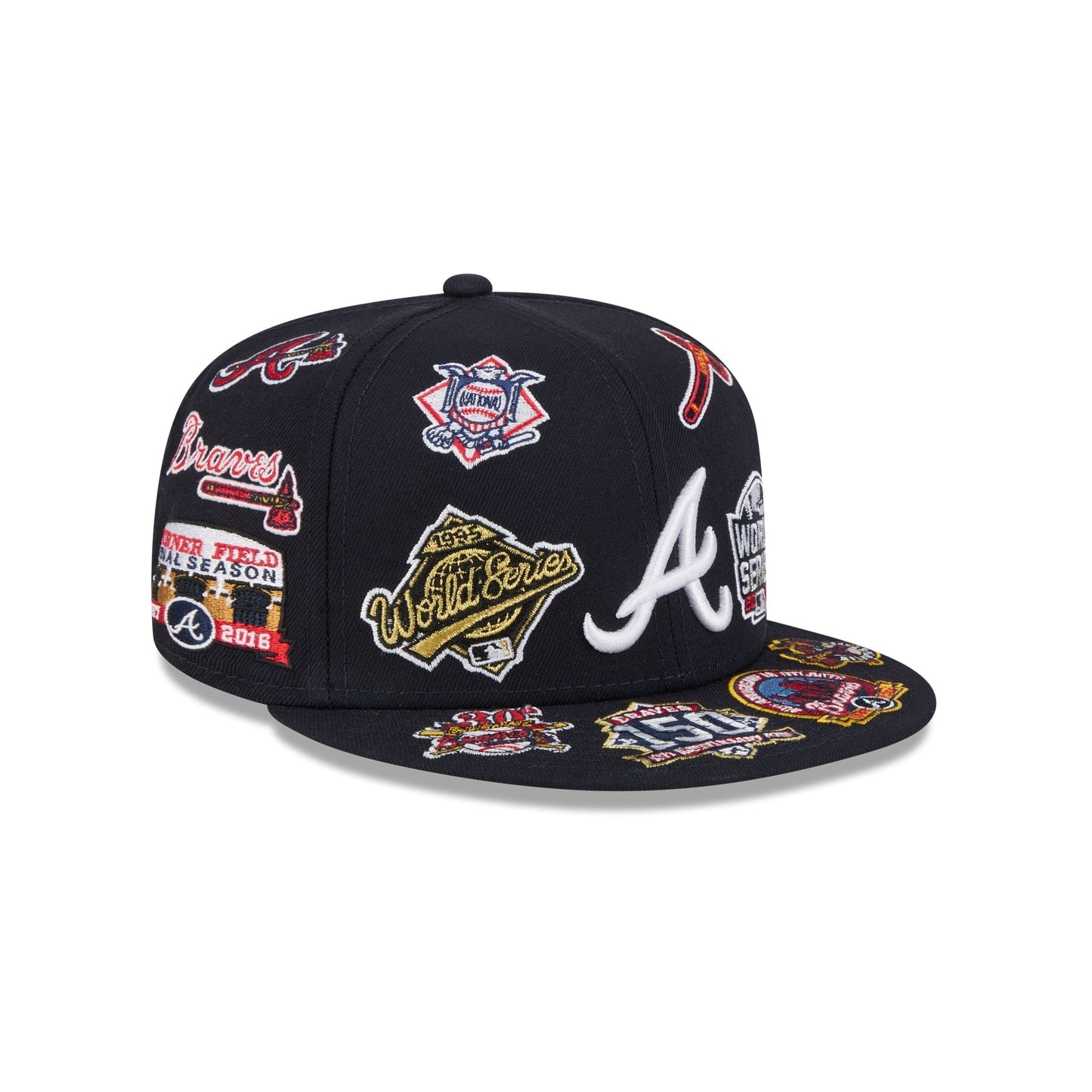 Atlanta Braves MLB All Over Patch 59FIFTY Fitted New Era