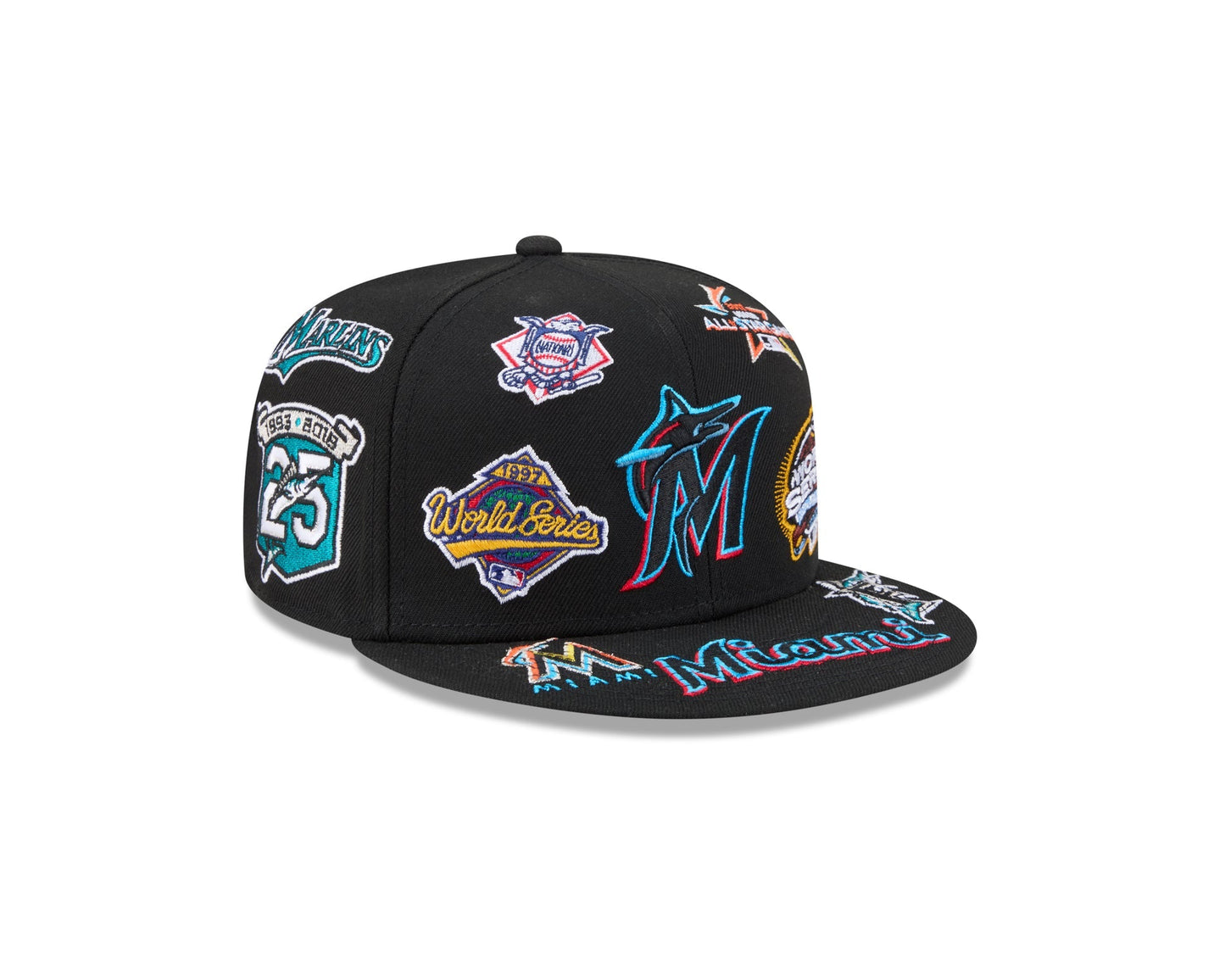 Miami Marlins MLB All Over Patch 59FIFTY New Era