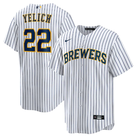 Milwaukee Brewers Replica White Jersey
