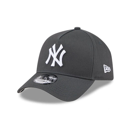 New York Yankees MLB Script A-Frame Snapback New Era Grey