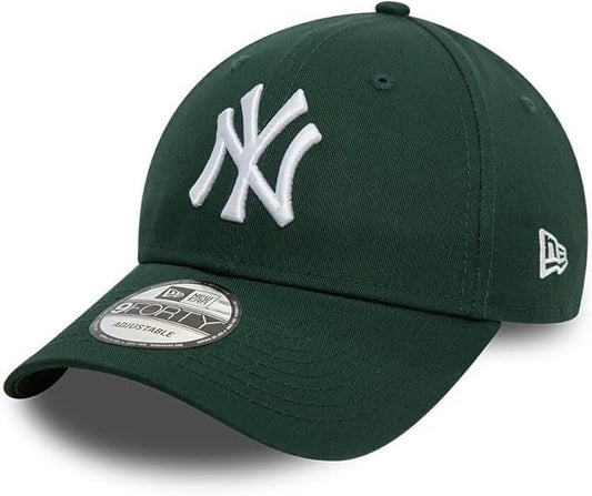 New York Yankees MLB League Essential 9FORTY Strapback New Era Dark Green/White