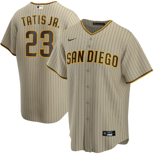 San Diego Padres Bege Replica Jersey