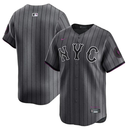 New York Mets City Connect 2024 Grafito Jersey