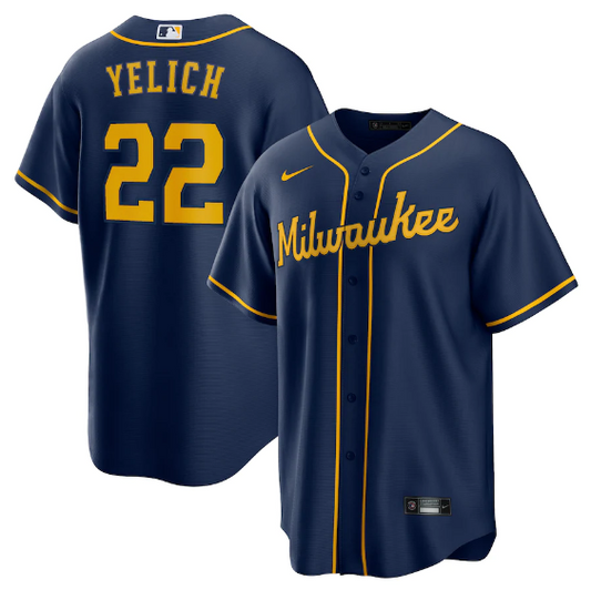 Milwaukee Brewers Replica Blue Jersey